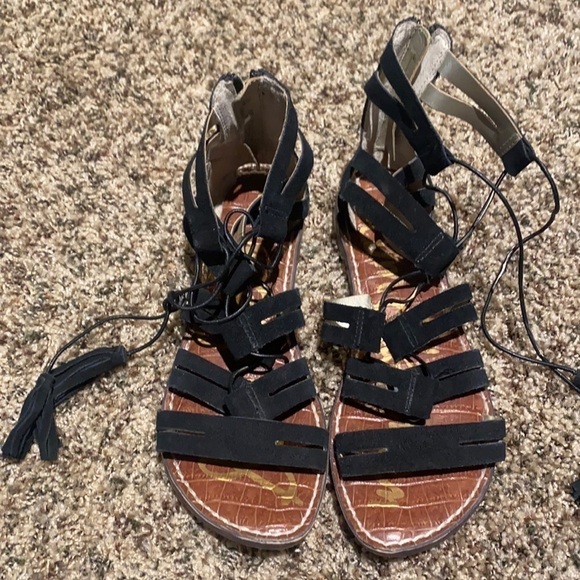 Sam Edelman Women's Black Gasha Gladiator Sandals - Picture 2 of 9